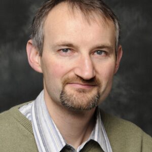 A man looking at the camera.