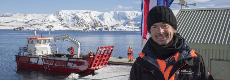 BAS ICT engineer arrives at Signy Research Station to recommission the IT infrastructure as the Station is opened for the summer