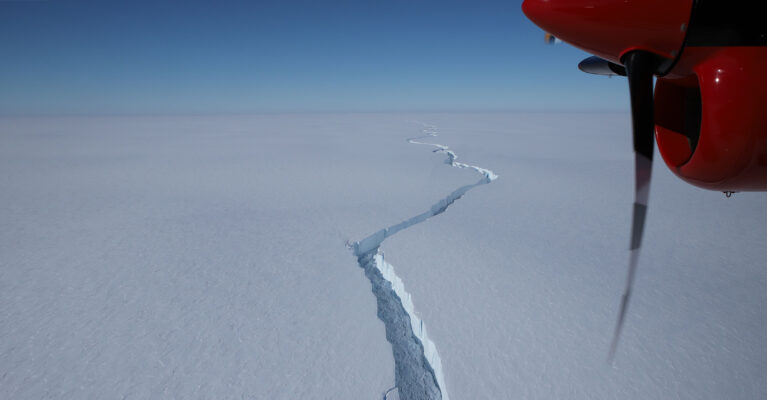 Rift in the Brunt Ice Shelf