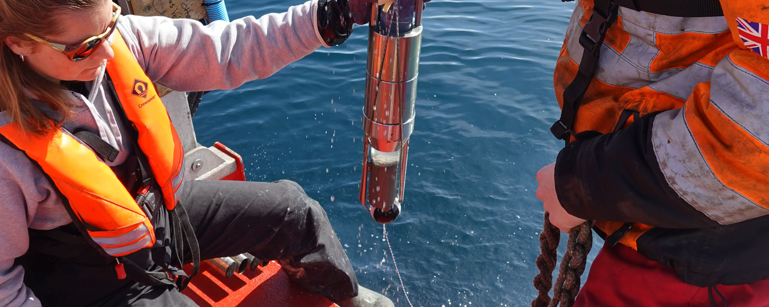 sediment core collection