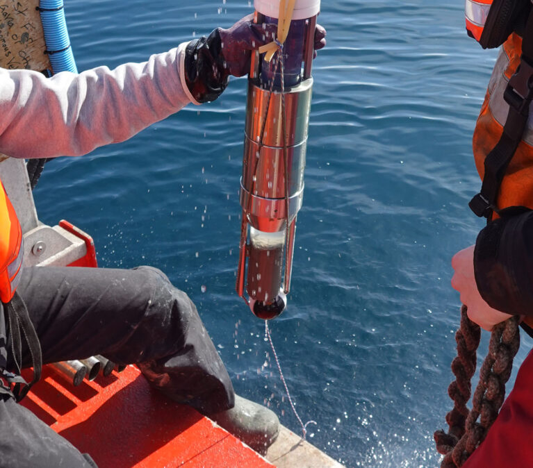 sediment core collection