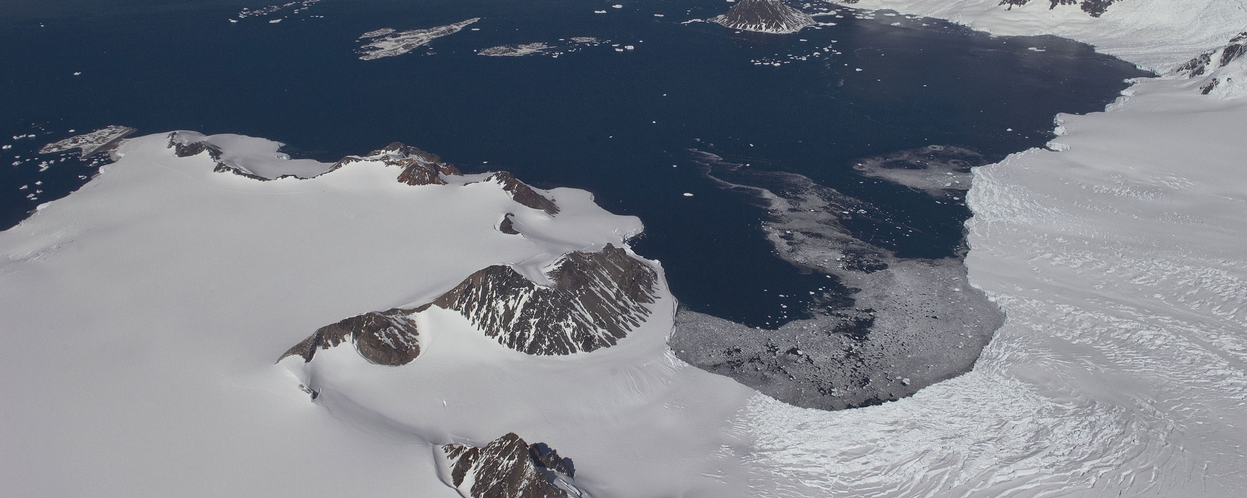 Aerial view of Adelaide Island