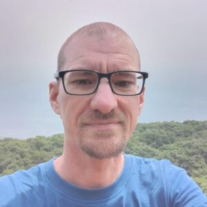 A man wearing glasses