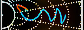 A close up of a logo.