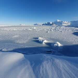 A snow covered mountain