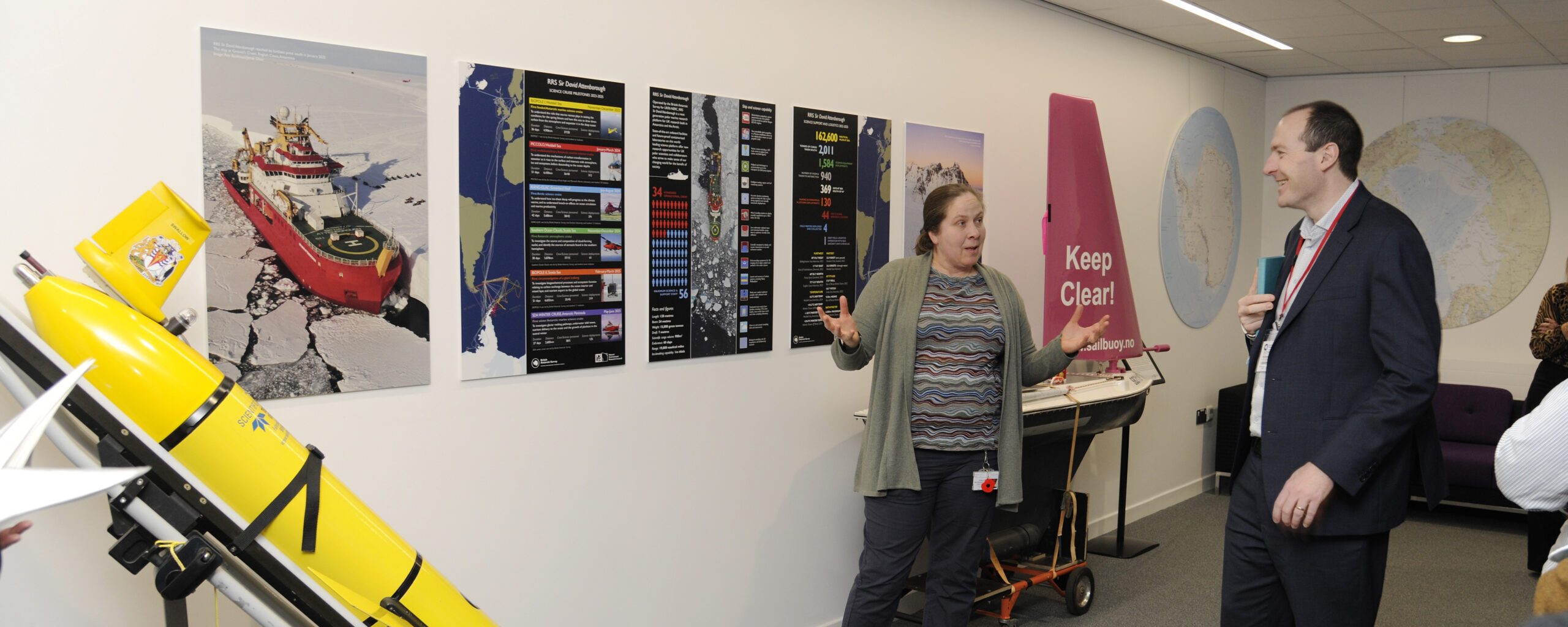 BAS briefings to the UKRI CEO during a visit to BAS Cambridge