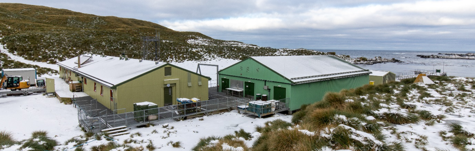 A house covered in snow